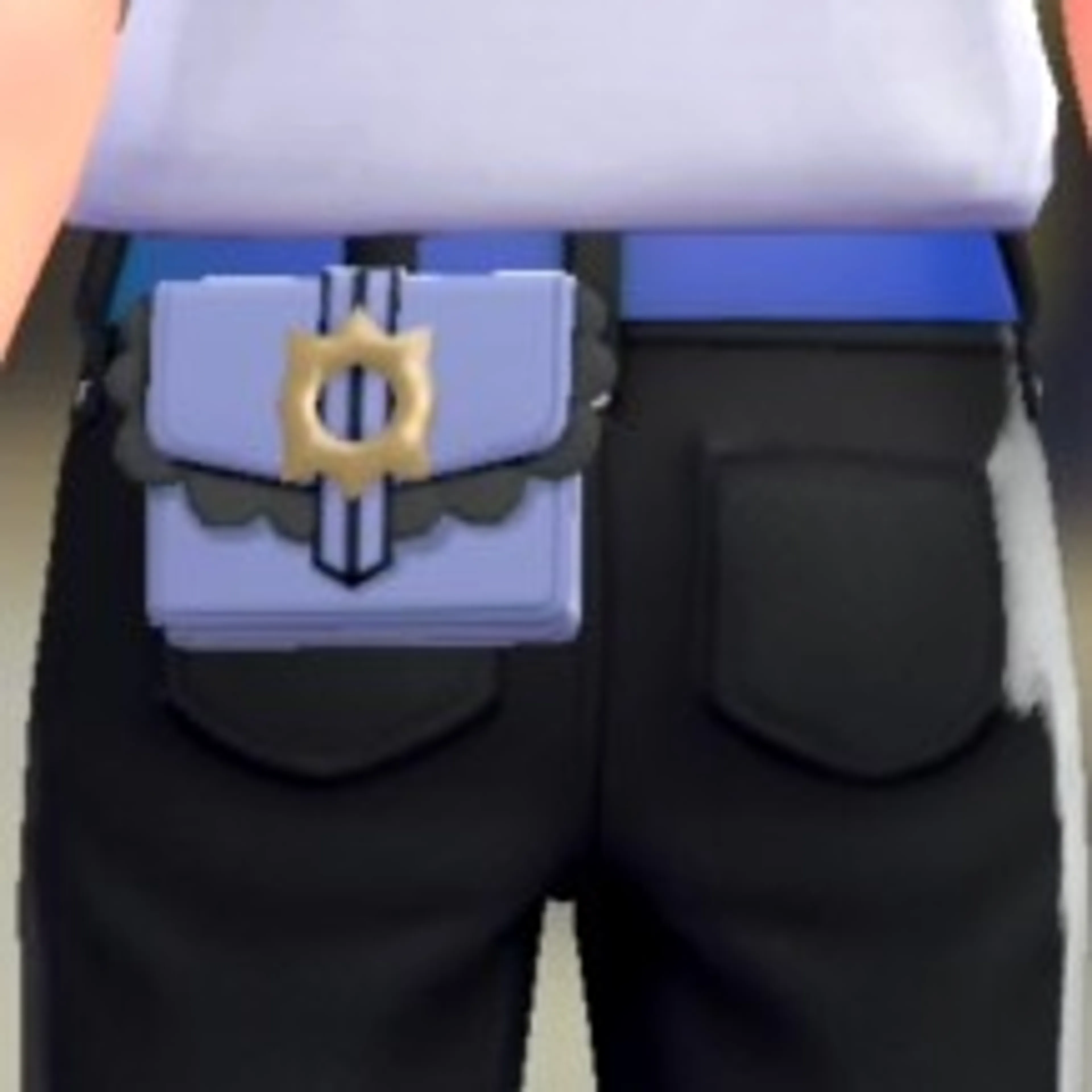 フリルポーチ - ラベンダー