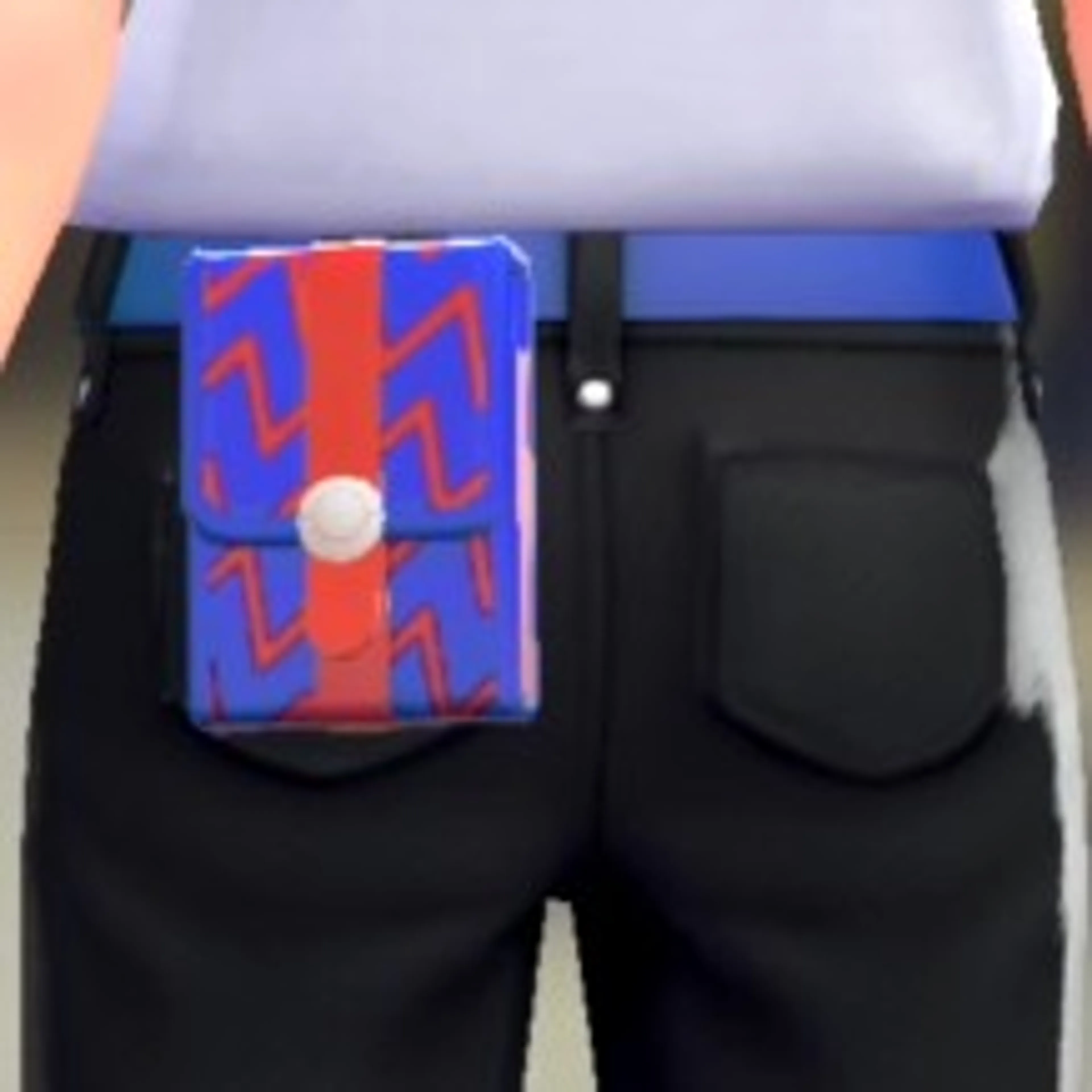 パターンスクエアポーチ - ライトニングブルー