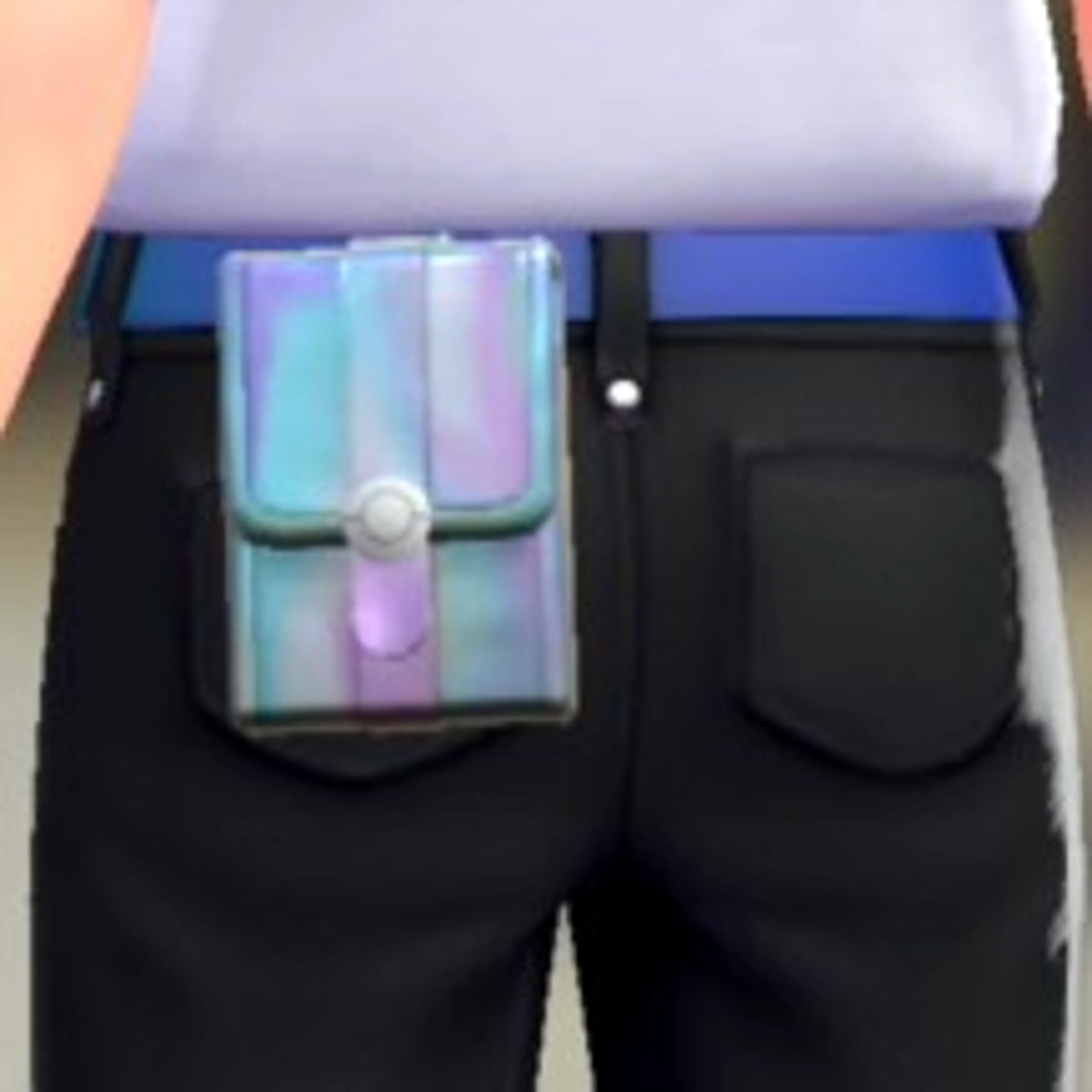 オーロラスクエアポーチ - ホワイト