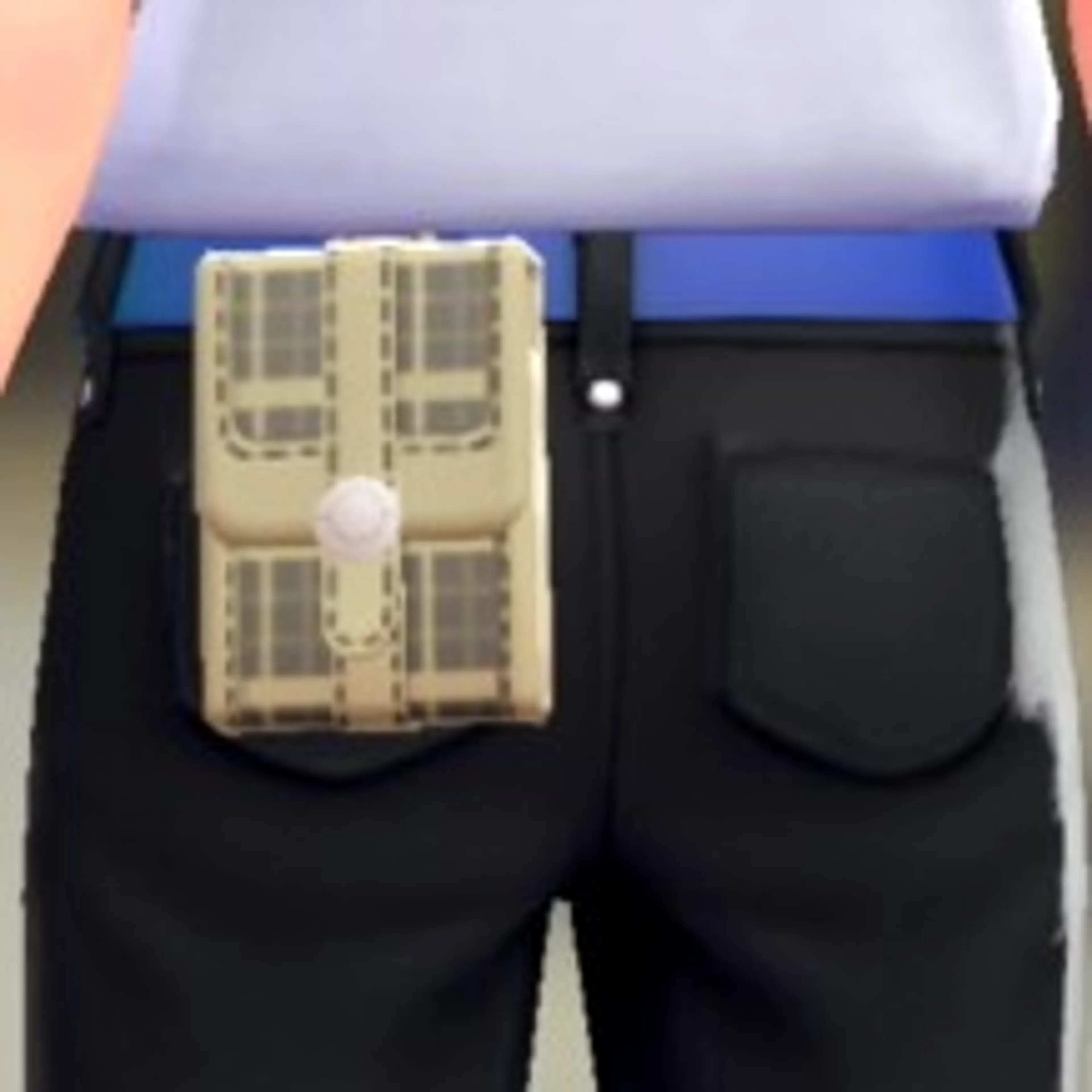 チェックがらスクエアポーチ - ブレイブリーグレー