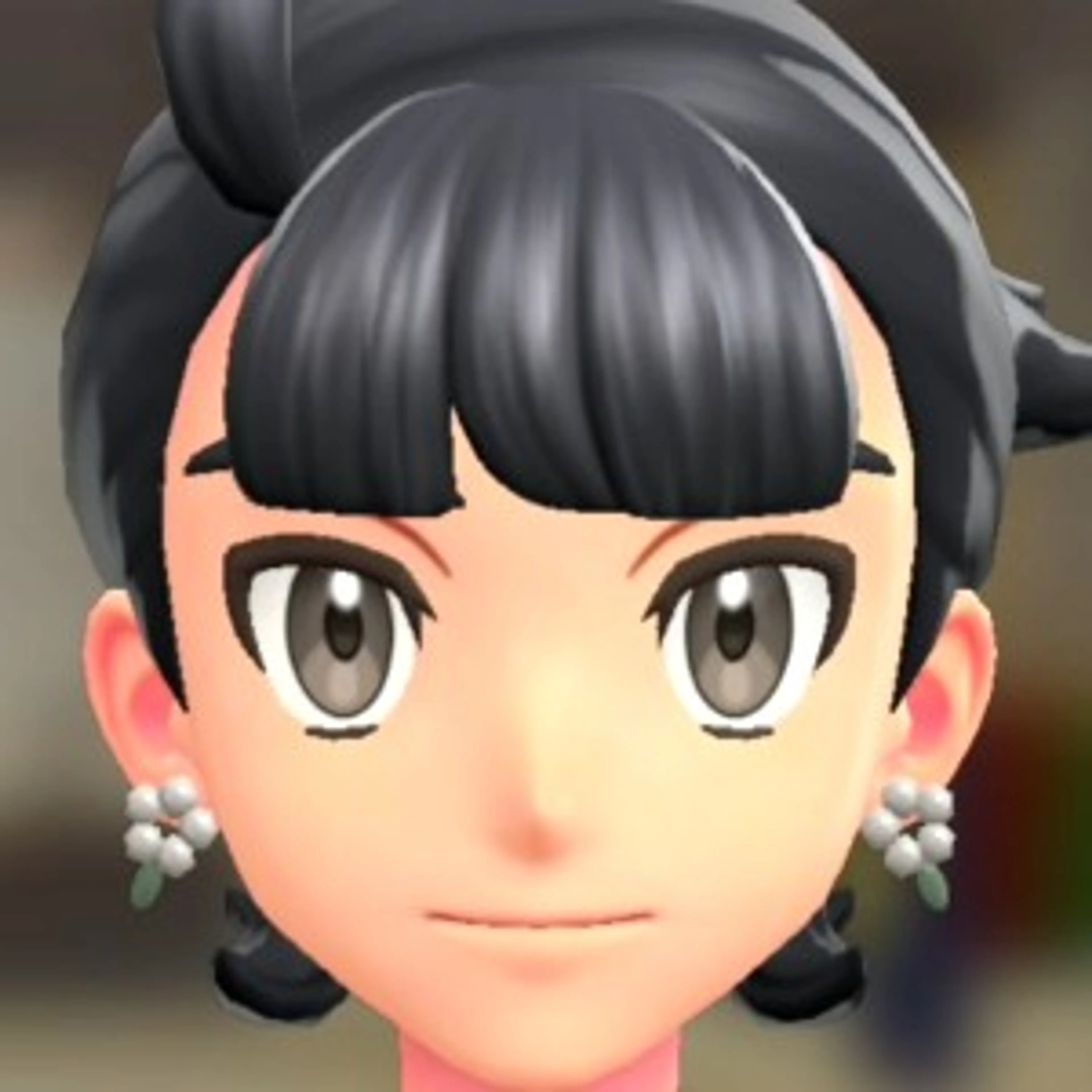 フラワーピアス - ホワイト