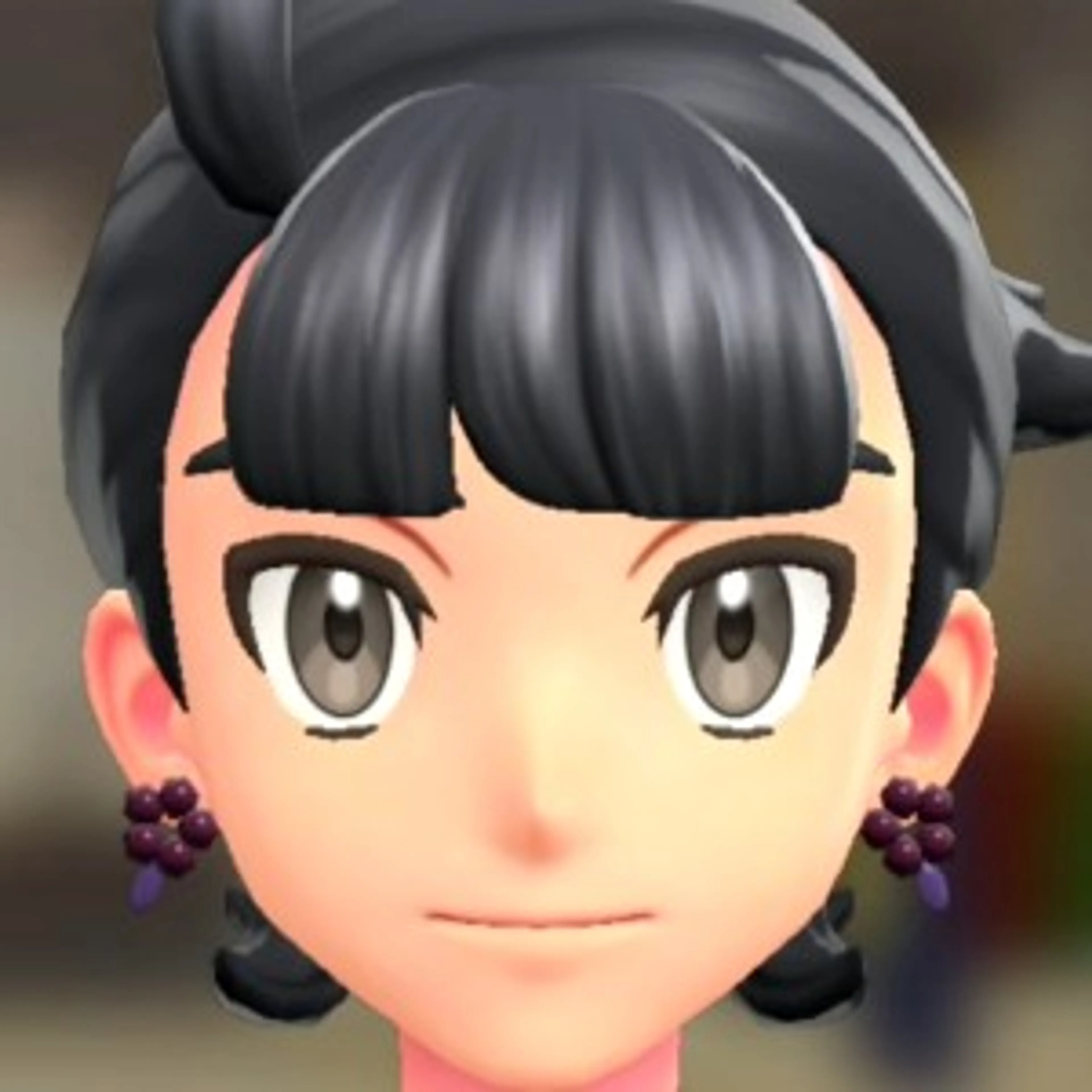 フラワーピアス - バーガンディ