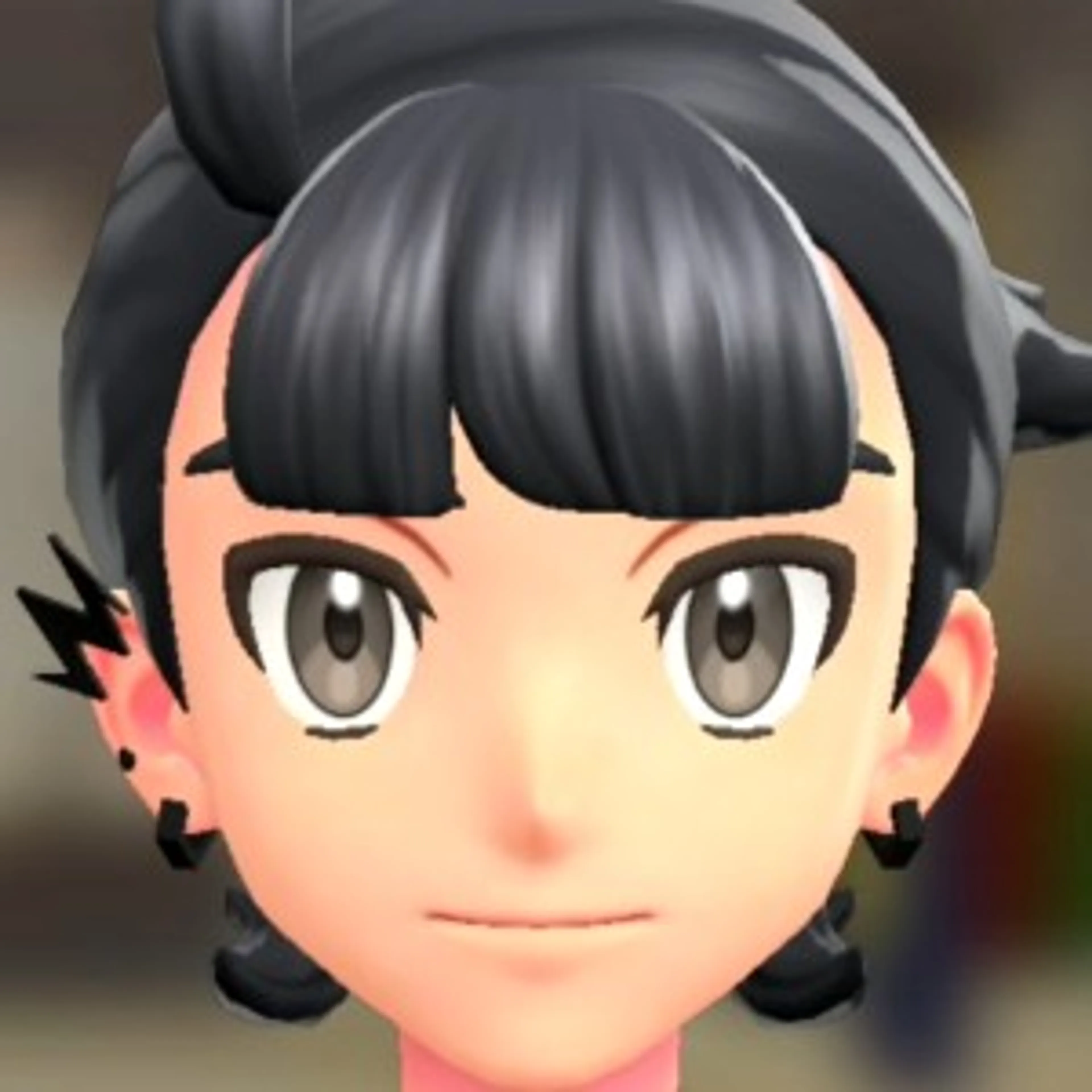 ライトニングピアス - ブラック