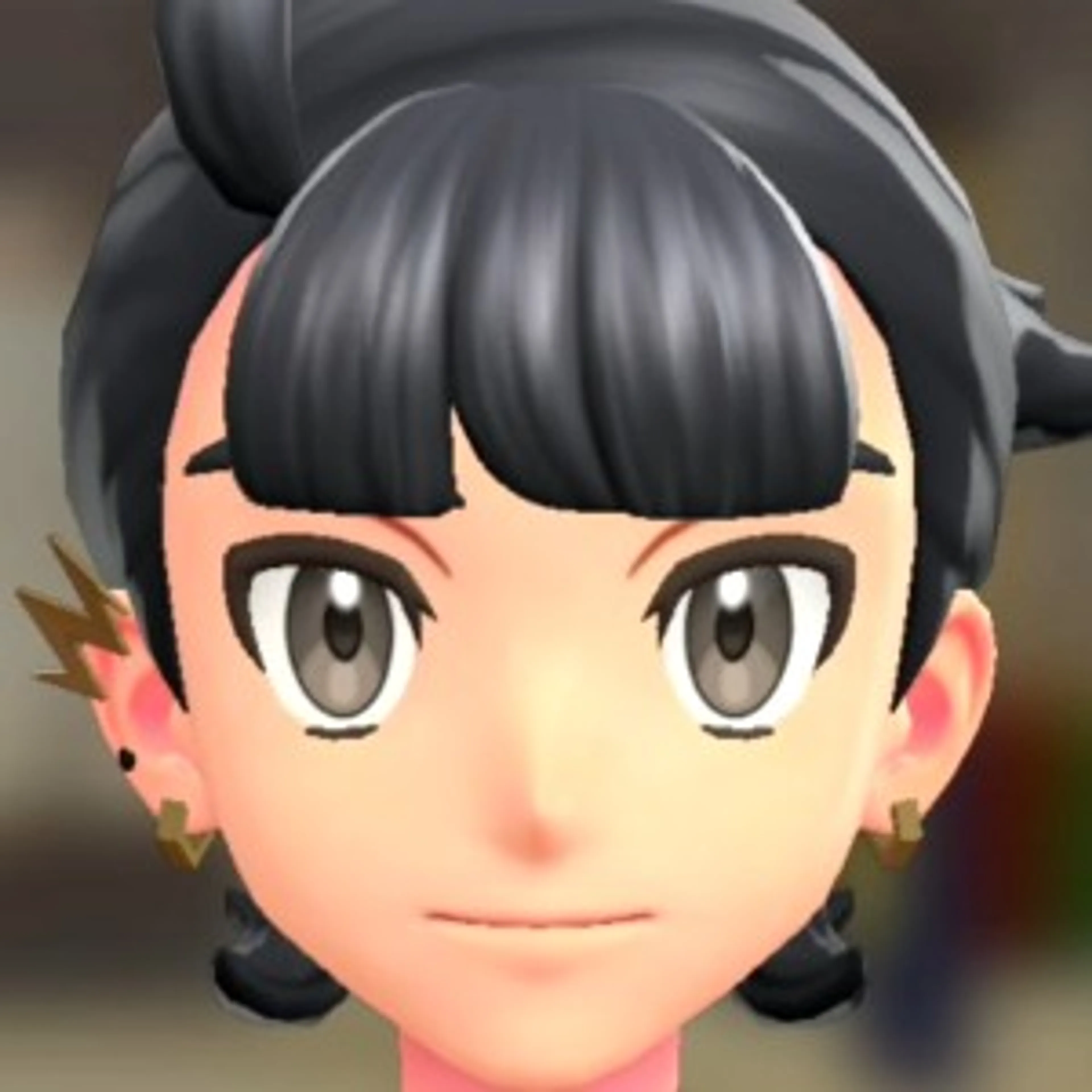 ライトニングピアス - ゴールド