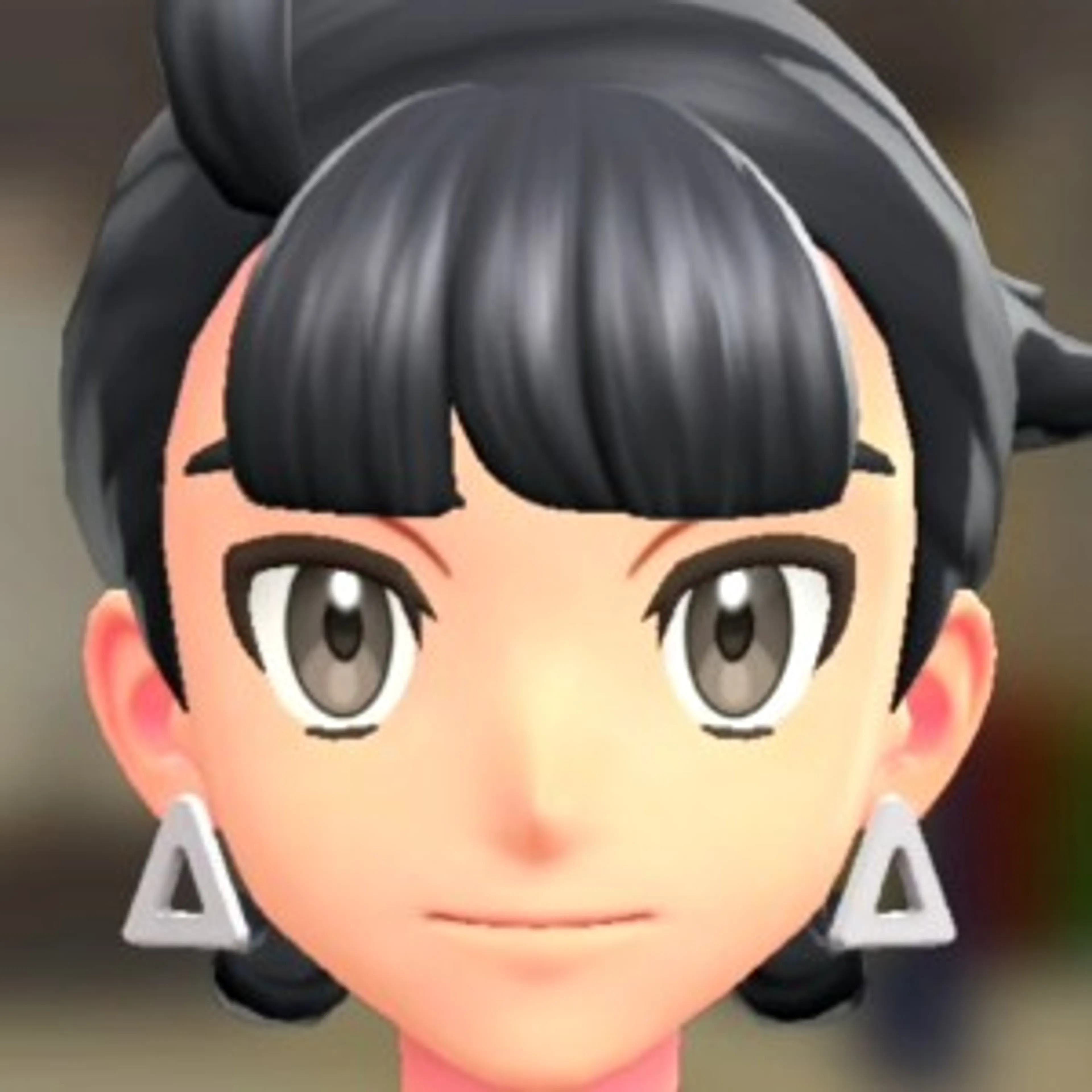 トライアングルピアス - ホワイト