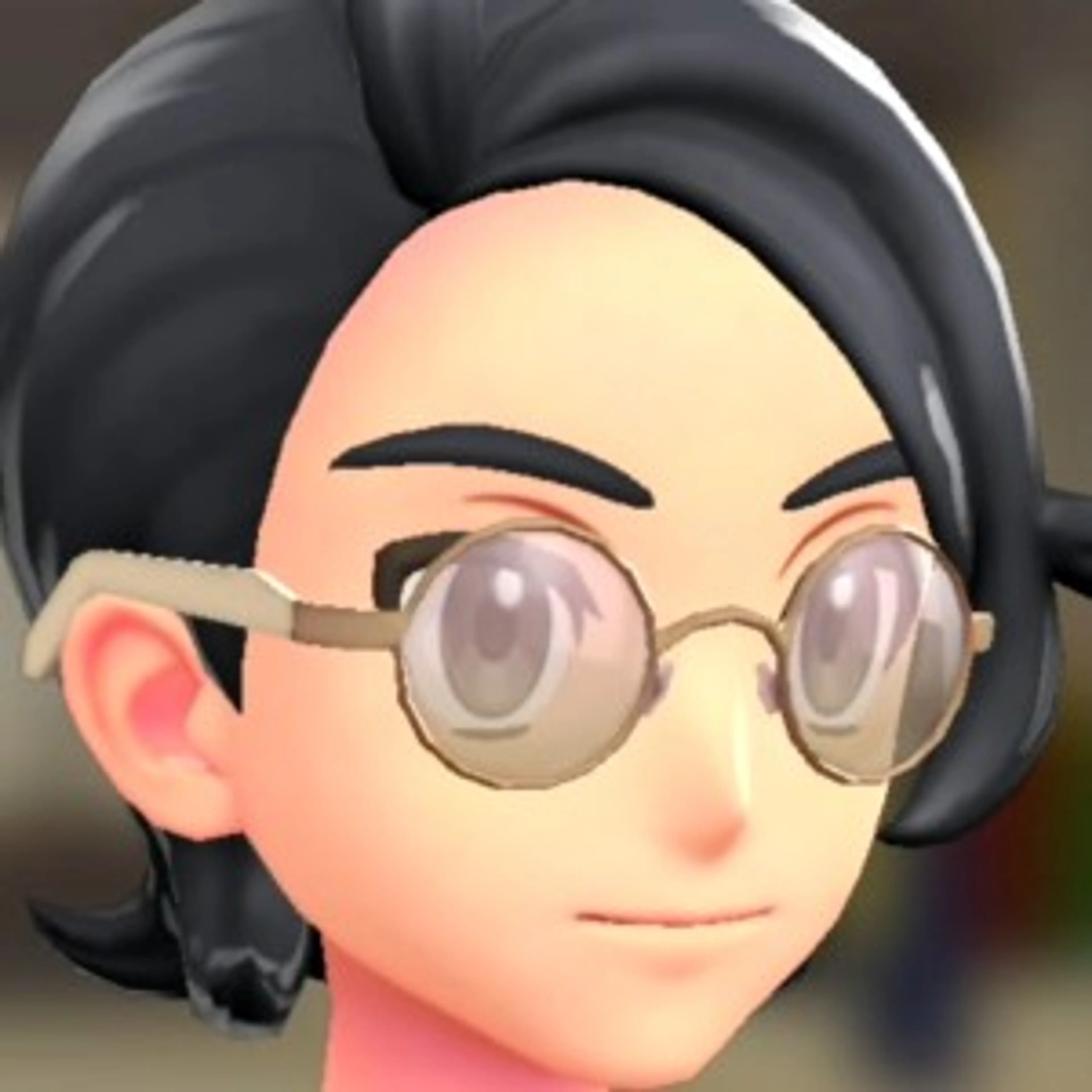 ラウンドフレームグラス - ピーチレンズ