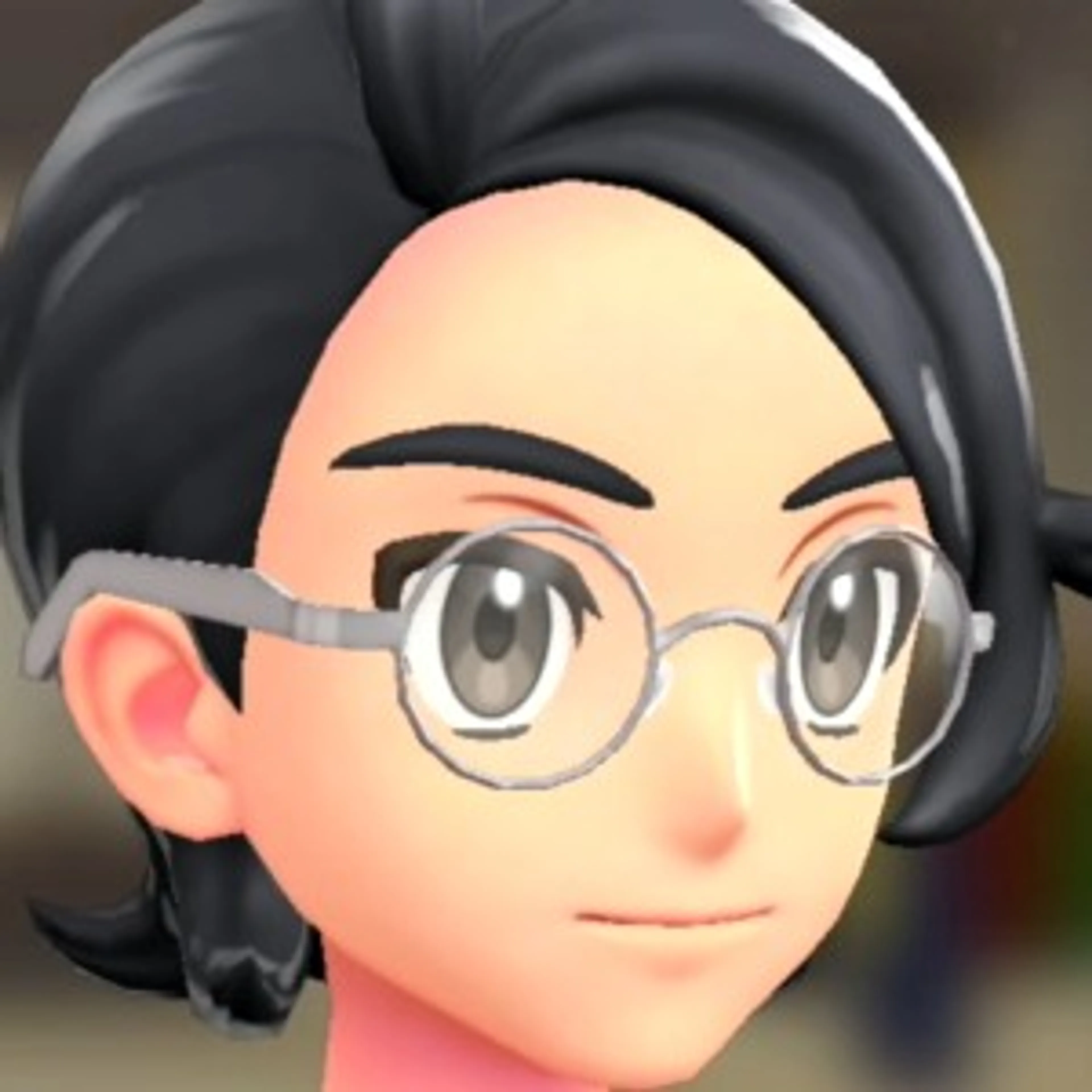 ラウンドフレームグラス - ホワイトフレーム