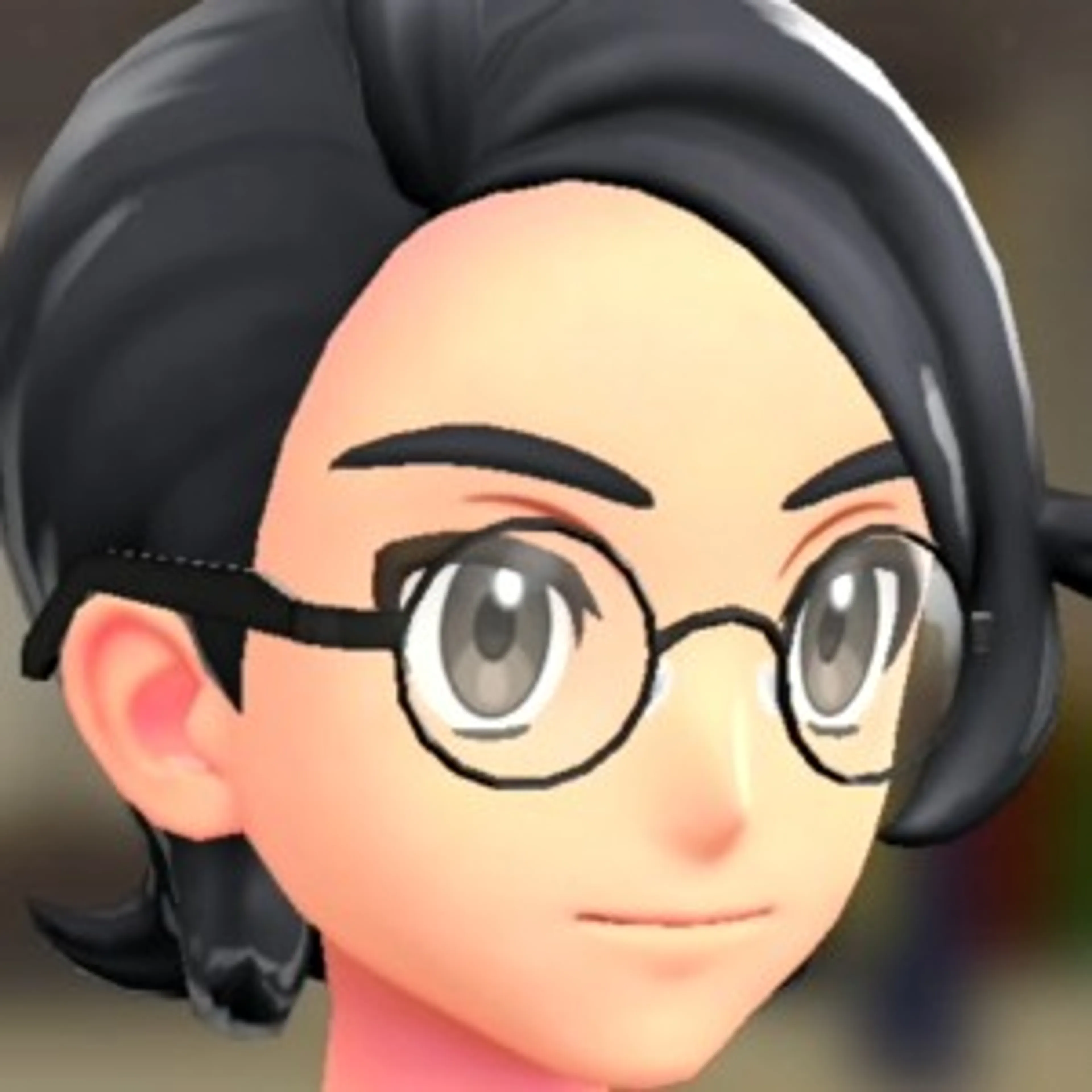 ラウンドフレームグラス - ブラックフレーム