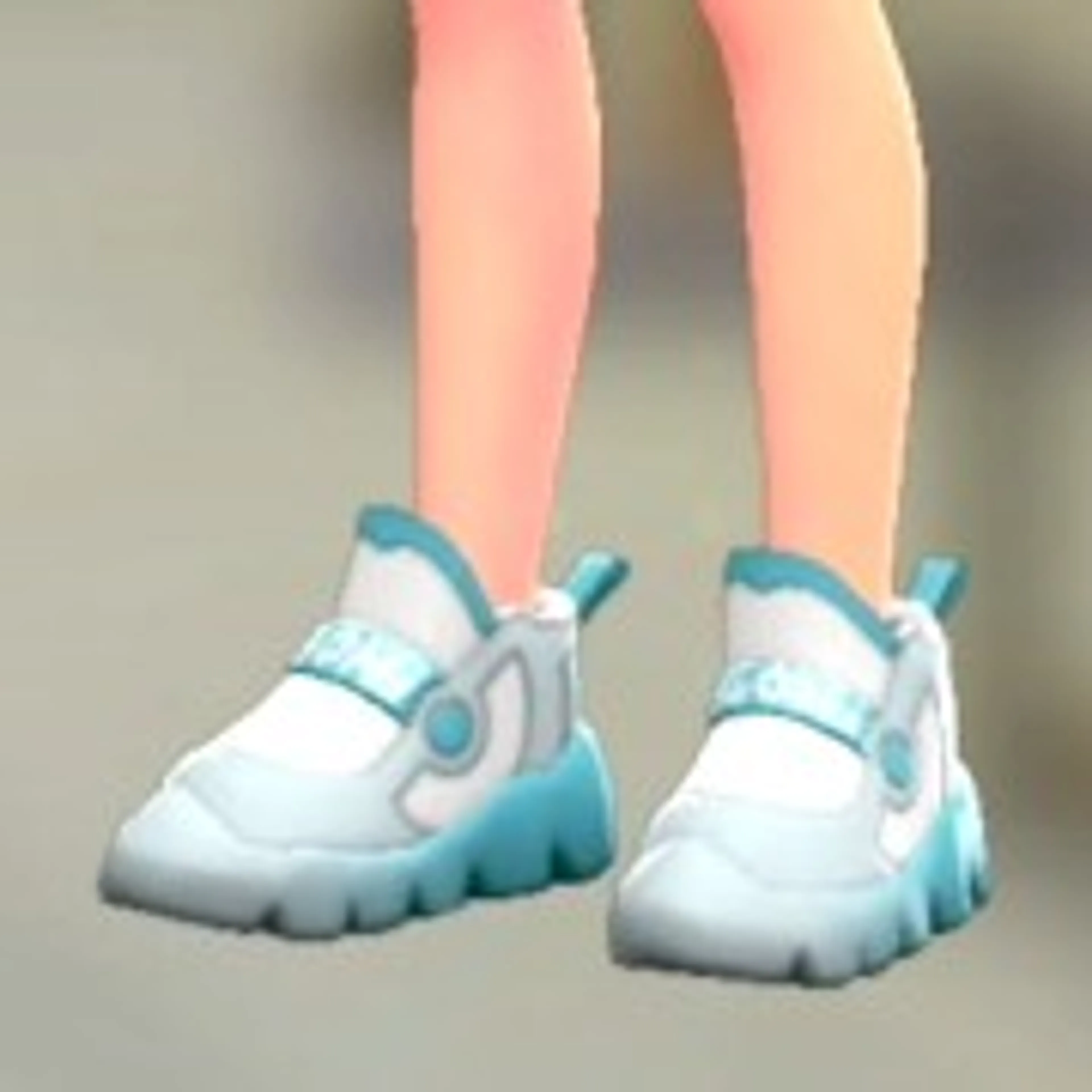 ボリュームソールスニーカー - クリアブルー