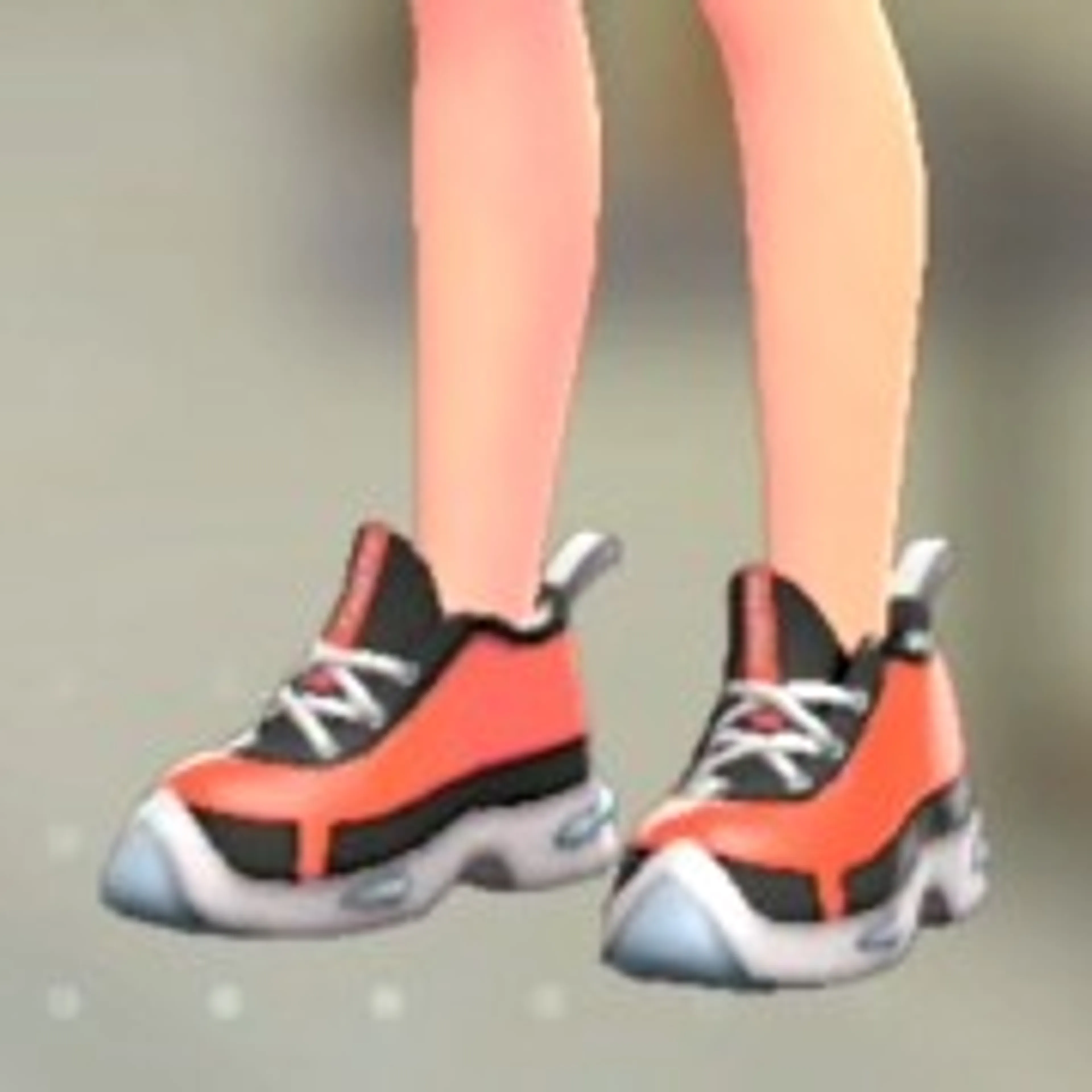 ハイテクスニーカー - レッド×ブラック