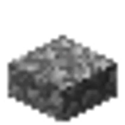 丸石のハーフブロックの画像