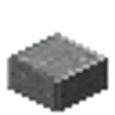 磨かれた安山岩のハーフブロックの画像
