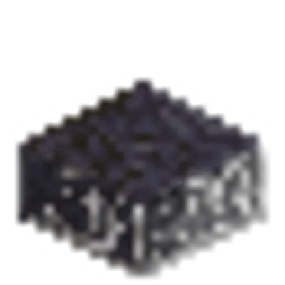 磨かれたブラックストーンのハーフブロックの画像
