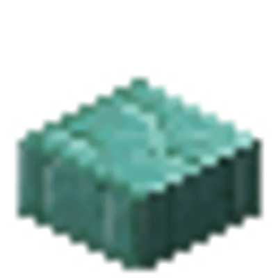 プリズマリンレンガのハーフブロックの画像