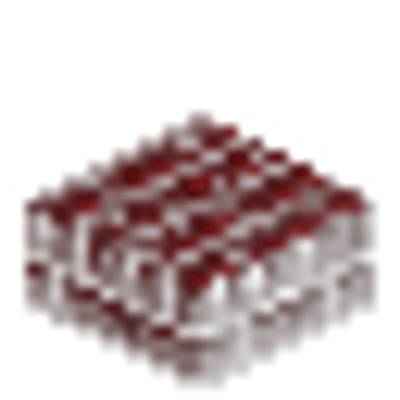 赤いネザーレンガのハーフブロックの画像