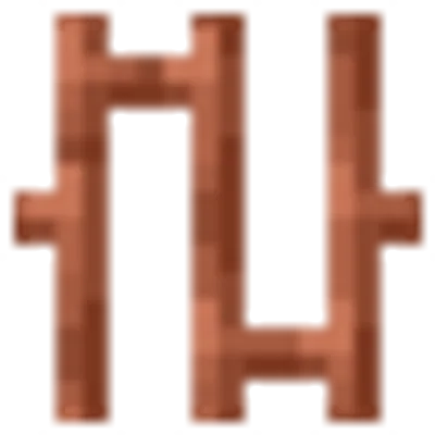 錆止めされた銅格子の画像