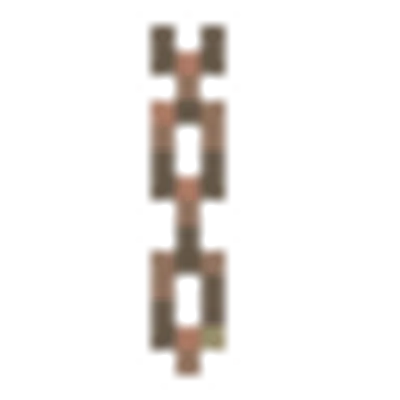 錆止めされた風化した銅の鎖の画像
