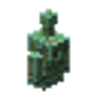 錆止めされた錆びたカッパーゴーレムの像の画像