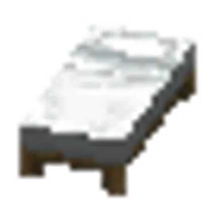 白色のベッドの画像