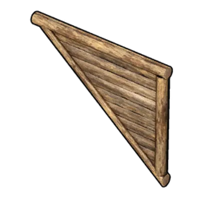 木の三角壁(反転)の画像