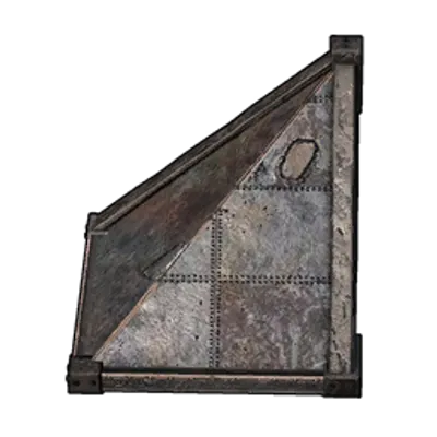 金属の角屋根の画像