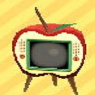 リンゴのテレビの画像