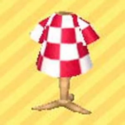 あかチェッカーのふくの画像