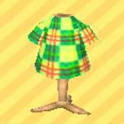 みどりチェックのふくの画像