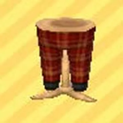 あかいタータンパンツの画像