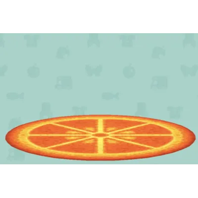 フルーツのラグの画像