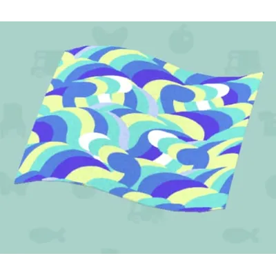 おサカナなみもようのゆかの画像