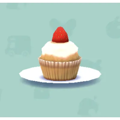 いちごのカップケーキの画像