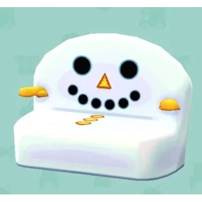 ゆきだるまソファの画像