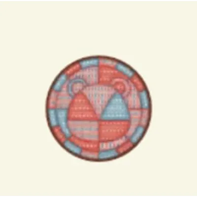 パッチワークベアのラグの画像