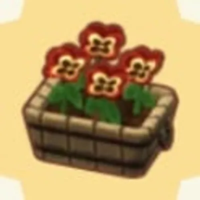 あかきいろパンジーの画像