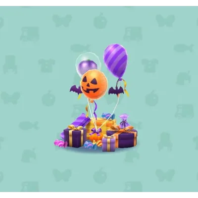 ハロウィンのふわふわバルーンの画像