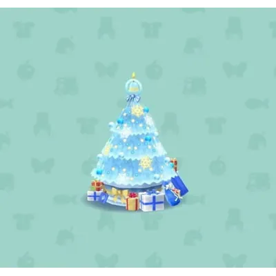 ホワイトクリスマスツリーの画像