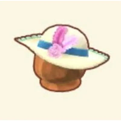クラシカルなフリルハットの画像