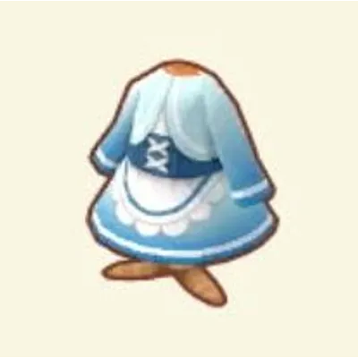 ゆきいろのエプロンワンピースの画像