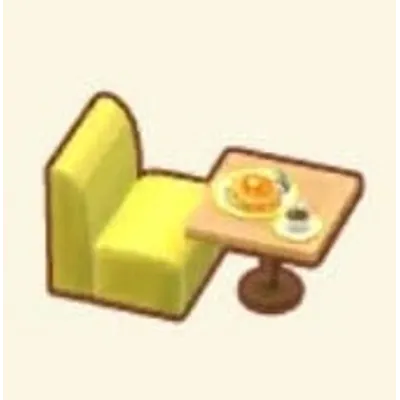 はちみつパンケーキのテーブルセットの画像