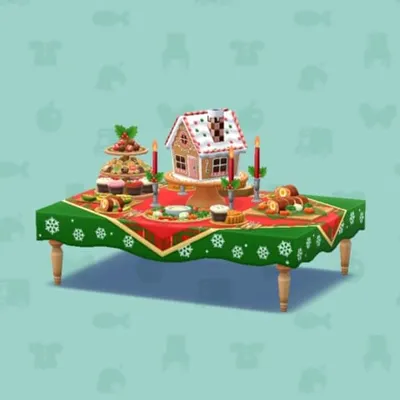 クリスマスパーティーのごちそうの画像