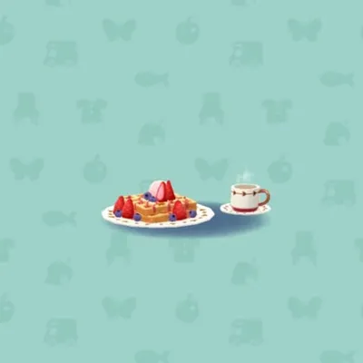 みしらぬまちのいちごワッフルの画像