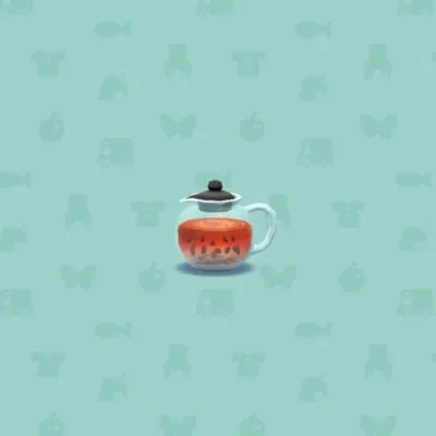 ガラスのティーポットの画像