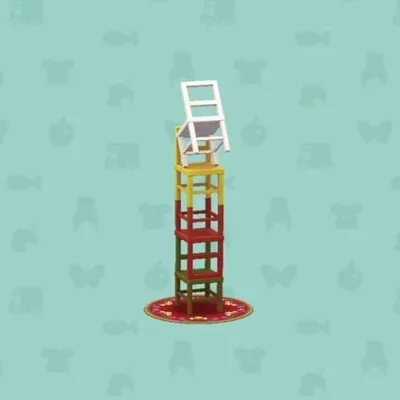 パフォーマーのアクロバットチェアの画像
