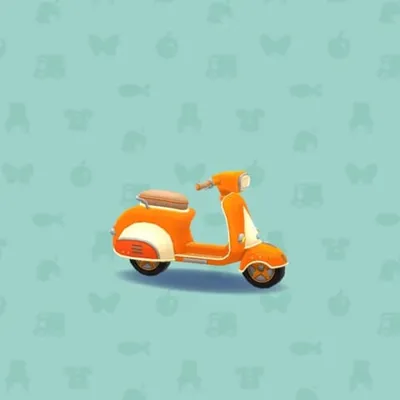 レトロポップなスクーターBの画像