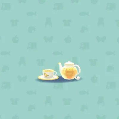 キンモクセイのティーセットの画像