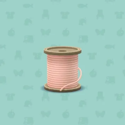 ピンクのおおきないとまきの画像
