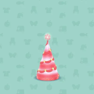 レッドなイルミネーションツリーの画像