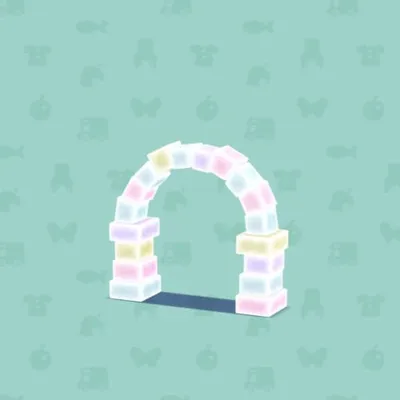 ひかるこおりのアーチの画像