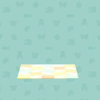 イヌのにくきゅうがらなラグの画像